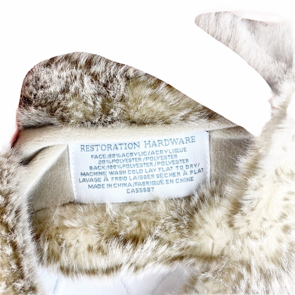 Restoration Hardware Mink Luxe Vegan Fur Scarf - Picture 8 of 9